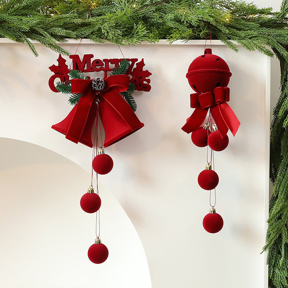 Adornos Navideños Colgantes - Campanas Decorativas para Vitrinas y Fiestas