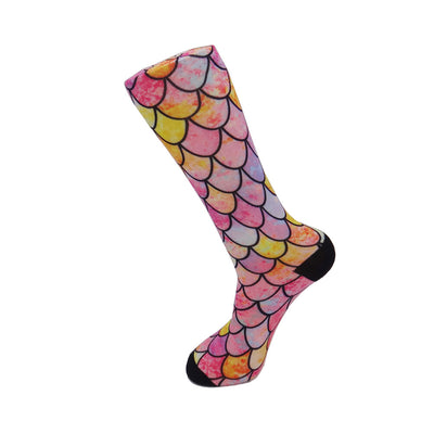 Calcetines Personalizados con Patrón de Escamas de Pez - Image 4