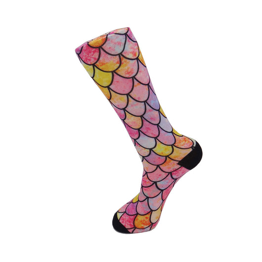 Calcetines Personalizados con Patrón de Escamas de Pez - Image 4