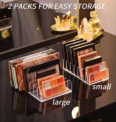 Organizador de Paletas de Sombras - Caja de Almacenamiento Acrílico de 7 Compartimentos para Maquillaje - Image 7