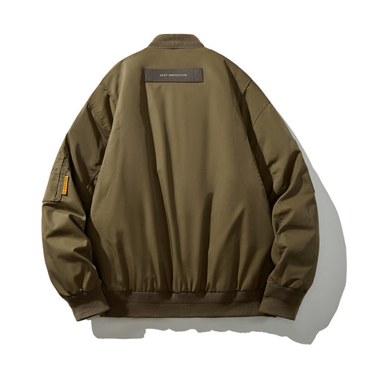 Chaqueta Acolchada de Plumas para Hombre con Cuello Béisbol - Image 5