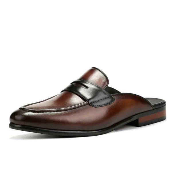 Zapatos Casuales de Cuero para Hombre - Diseño Versátil con Puntera Pronunciada