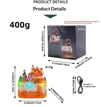 Caja de Música Giratoria Muñeco de Jengibre Decorativo de Escritorio - Image 8