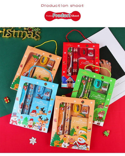 Set de Papelería Portátil 6 Piezas - Caja de Regalo Navideña para Niños - Image 12