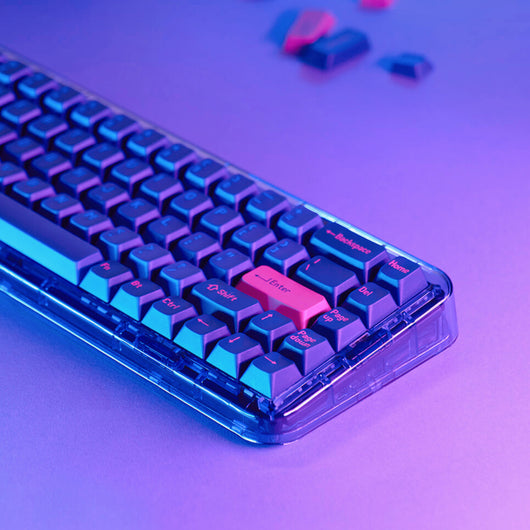 Teclado Mecánico Inalámbrico Tri-modo con Diseño Transparente - Image 8