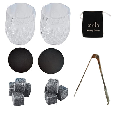 Set de Whisky Premium con Piedras de Hielo y Caja de Madera - Image 3