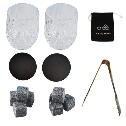 Set de Whisky Premium con Piedras de Hielo y Caja de Madera - Image 3