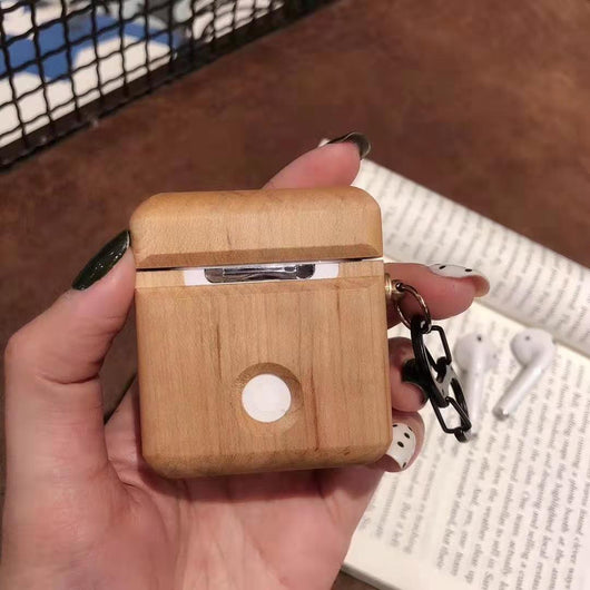 Estuche de Madera para AirPods con Bluetooth - Protección Premium - Image 3
