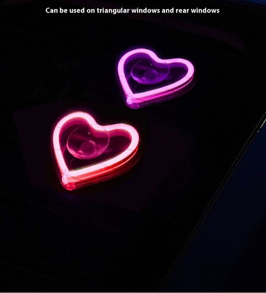 Luz Neón Triangular para Auto - Decoración Corazón LED - Image 9