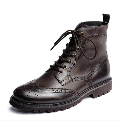 Botas Martin Casuales para Hombre - Tacón Bajo y Punta Redonda - Image 7
