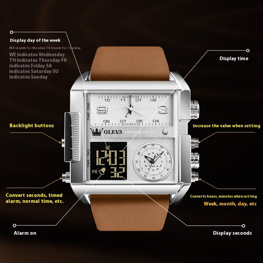 Reloj Deportivo Multifunción con Movimiento de Cuarzo - Image 9