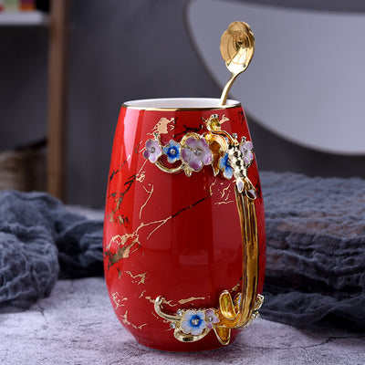 Taza Cerámica Grande con Cuchara - Diseño Creativo y Funcional - Image 7