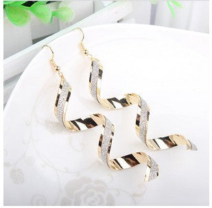Aretes Largos Espiral Retorcidos Punk para Mujer - Joyería Charm Elegante - Image 9