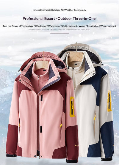 Chaqueta Impermeable Cortavientos con Forro Interior Desmontable - Image 32