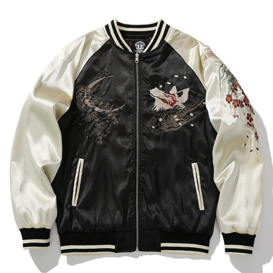 Chaqueta Hombre Zorro de Nueve Colas - Diseño Asiático Premium