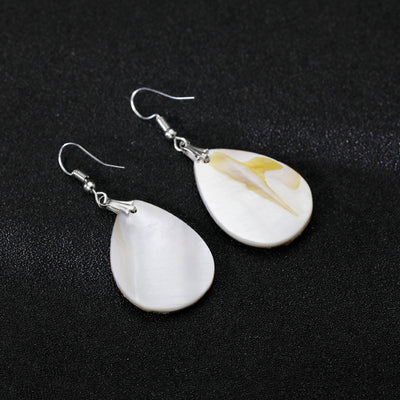 Aretes de Concha de Abulón Natural Europeo y Americano - Elegancia Sofisticada para Mujeres - Image 8