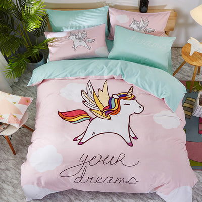 Ropa de Cama Infantil de Algodón con Diseños Animados - Image 8