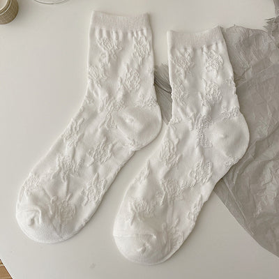 Calcetines Lolita de Encaje Blanco para Mujer - Tubo Medio Algodón - Image 31