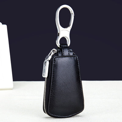 Estuche de Cuero para Llaves del Auto con Cierre y Cinta para Cintura