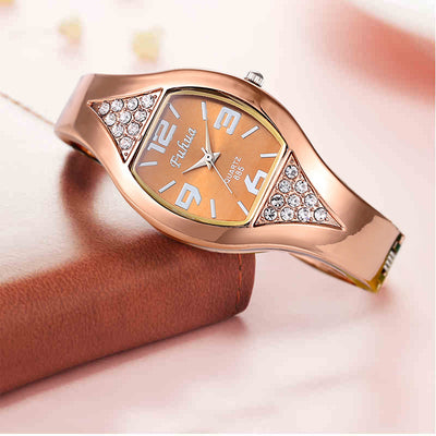 Reloj de Pulsera Dorado Rosa para Mujer - Image 12