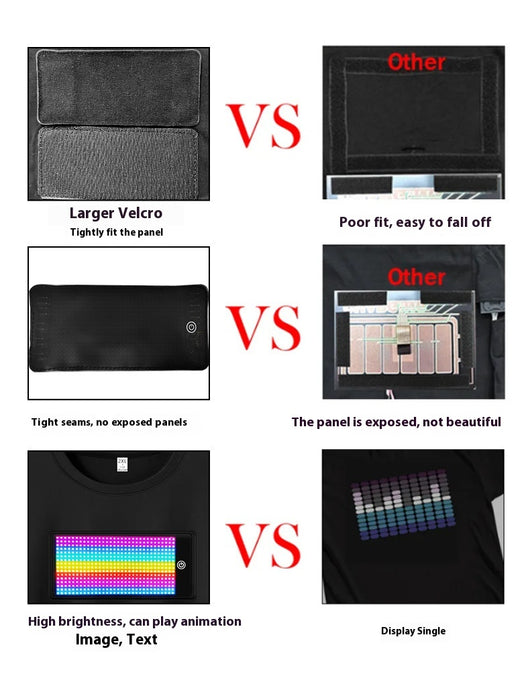 Playera LED con Pantalla Digital Interactiva - Diseño Viral para Influencers - Image 9