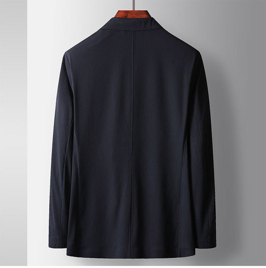 Blazer Ejecutivo Elástico de Color Liso para Hombre - Image 13