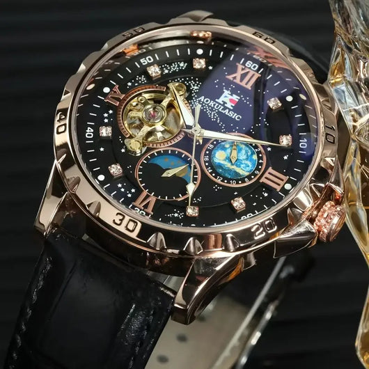 Reloj Mecánico Automático de Gran Esfera Hueca - Image 12