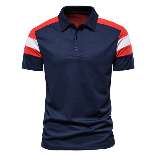 Polo Hombre con Rayas de Contraste y Costuras Decorativas - Image 9