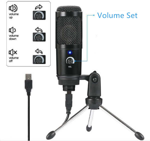 Micrófono Condensador USB de Estudio
