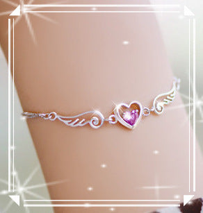 Pulsera Alas de Ángel con Corazón