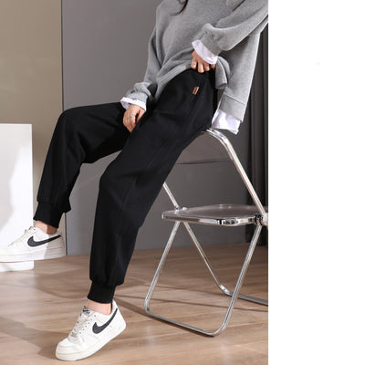 Pantalones Deportivos Sueltos Negros para Primavera y Otoño - Image 6