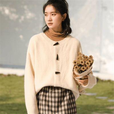 Suéter Cardigan Holgado Estilo Occidental para Mujer - Image 10