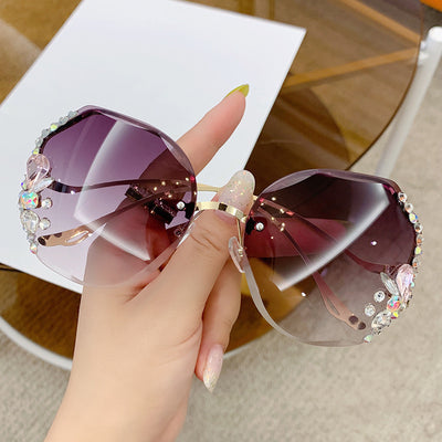 Gafas de Sol Mujer Sin Marco con Corte Diamante - Image 15
