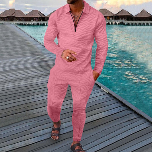 Conjunto Deportivo Otoñal de Dos Piezas para Hombre - Pantalón Largo y Sudadera - Image 11