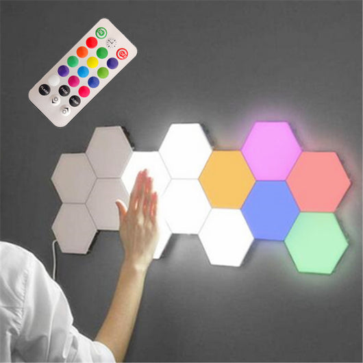 Lámpara de Pared Modular Helios Touch con Paneles de Panal Ajustables - Image 8