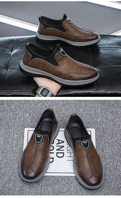 Zapatos de Cuero Suave Estilo Británico Transpirables para Hombre - Image 14