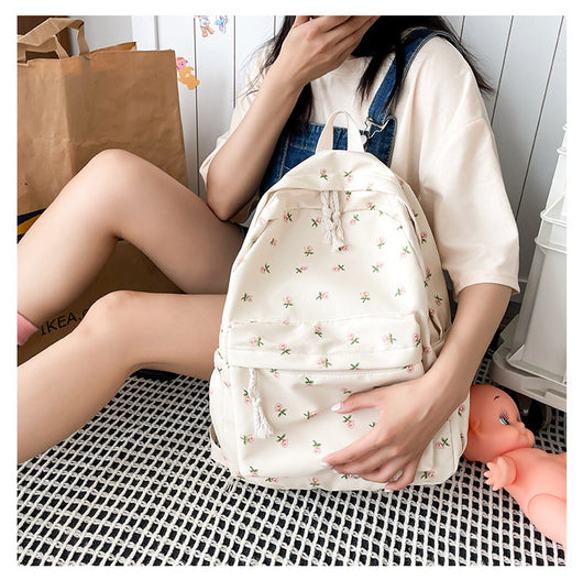 Mochila Escolar Casual Minimalista para Estudiantes - Diseño Veraniego - Image 17