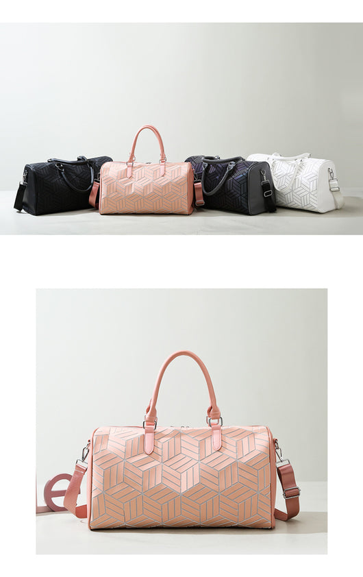 Bolso de Viaje Amplio para Hombre con Patrón Geométrico - Image 11