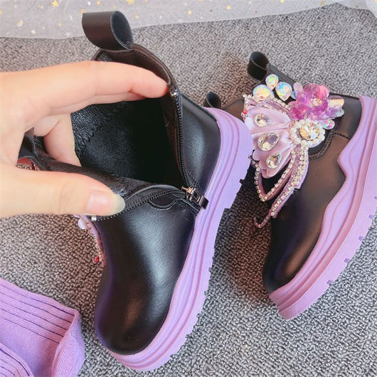 Botas Martin Infantiles con Diamantes de Colores - Image 5
