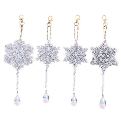 Carillón de Viento Cristal Diamante Doble Cara - Set 4 Piezas - Image 2