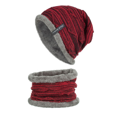 Gorro de Lana Tejido con Diseño Diagonal y Protección para Barbilla - Image 27