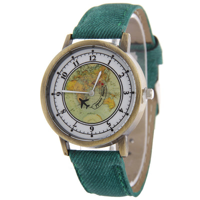 Reloj con Correa de Lona Reciclada de Avión