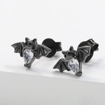 Aretes Negros de Murciélago Vampiro para Halloween - Image 7