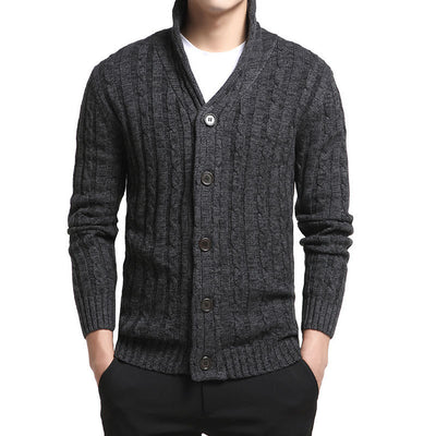 Cardigan de Algodón para Hombre - Suéter Tejido con Botones - Image 5