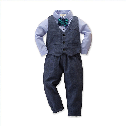 Traje Formal de Tres Piezas para Niño - Camisa Manga Larga y Pantalón - Image 5