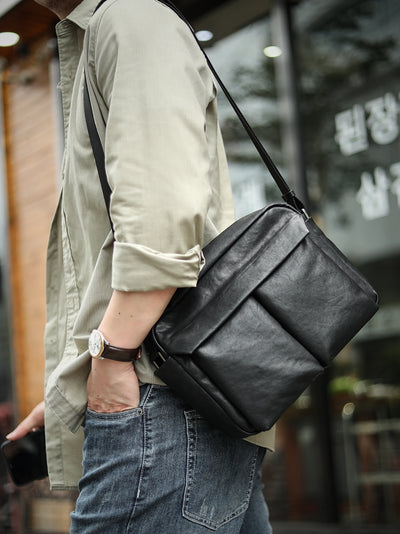 Maletín de Cuero Premium para Hombre - Diseño Minimalista y Funcional - Image 9