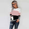 Suéter Tejido con Detalles de Costura - Blusa Trendy para Mujer