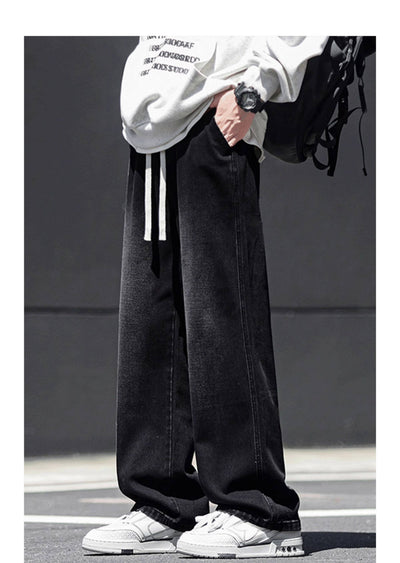 Jeans Rectos Holgados Estilo Americano para Hombre - Image 16