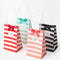 Bolsas de Papel Kraft Blancas con Rayas de Colores Pastel