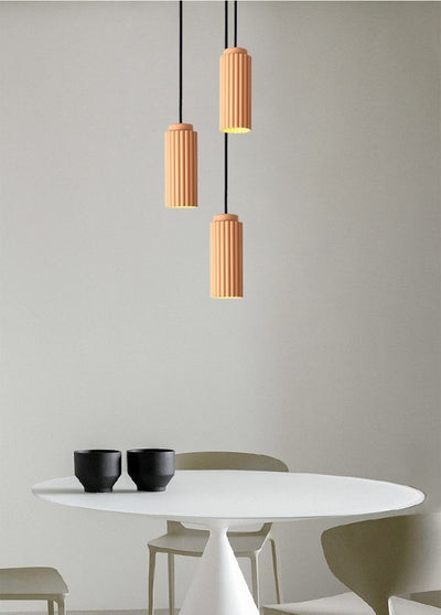Lámpara Colgante Minimalista Tubo Ciruela - Diseño Moderno para Comedor y Sala - Image 15